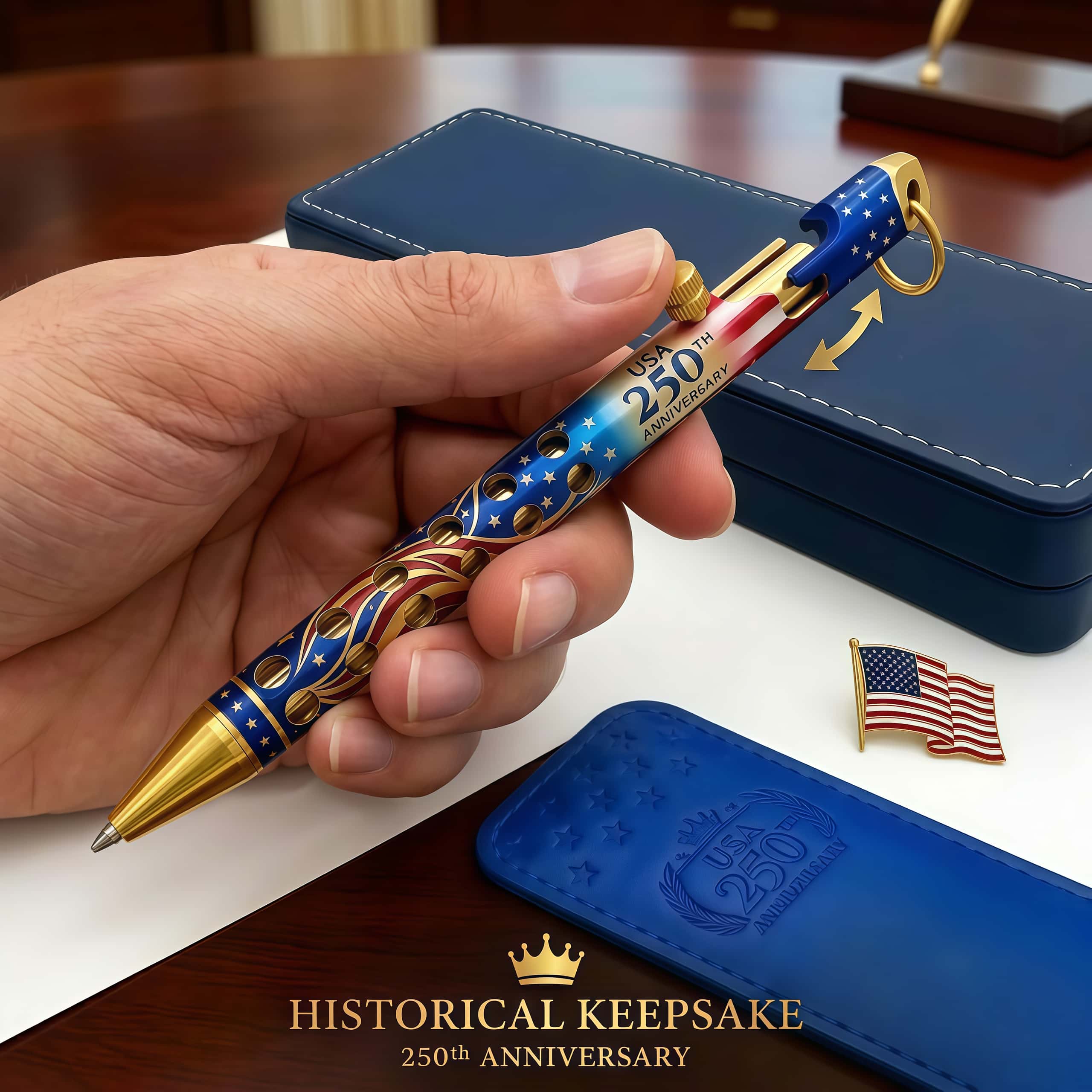 America’s 250th Anniversary Brass Bolt-Action Pen