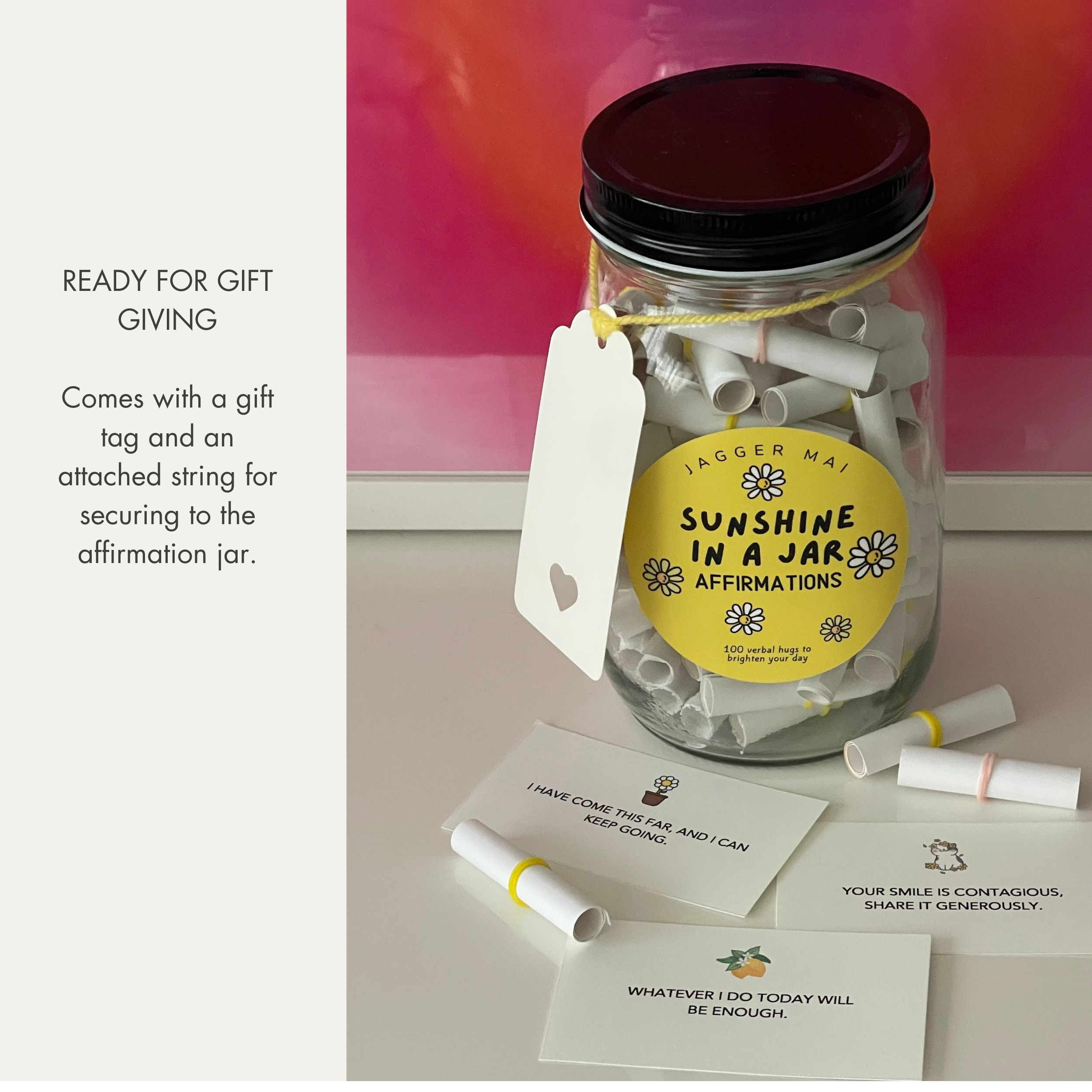 Affirmation Jar - 100 Positive Affirmations