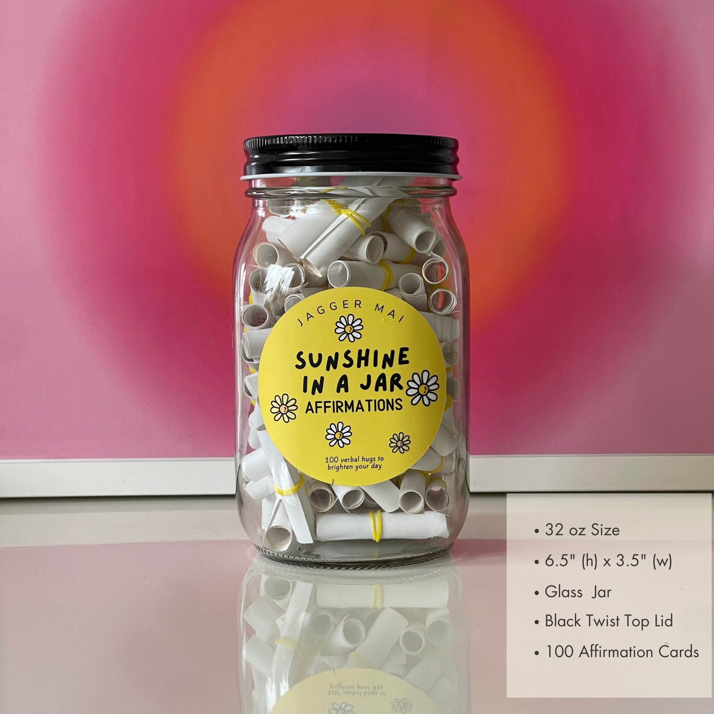 Affirmation Jar - 100 Positive Affirmations