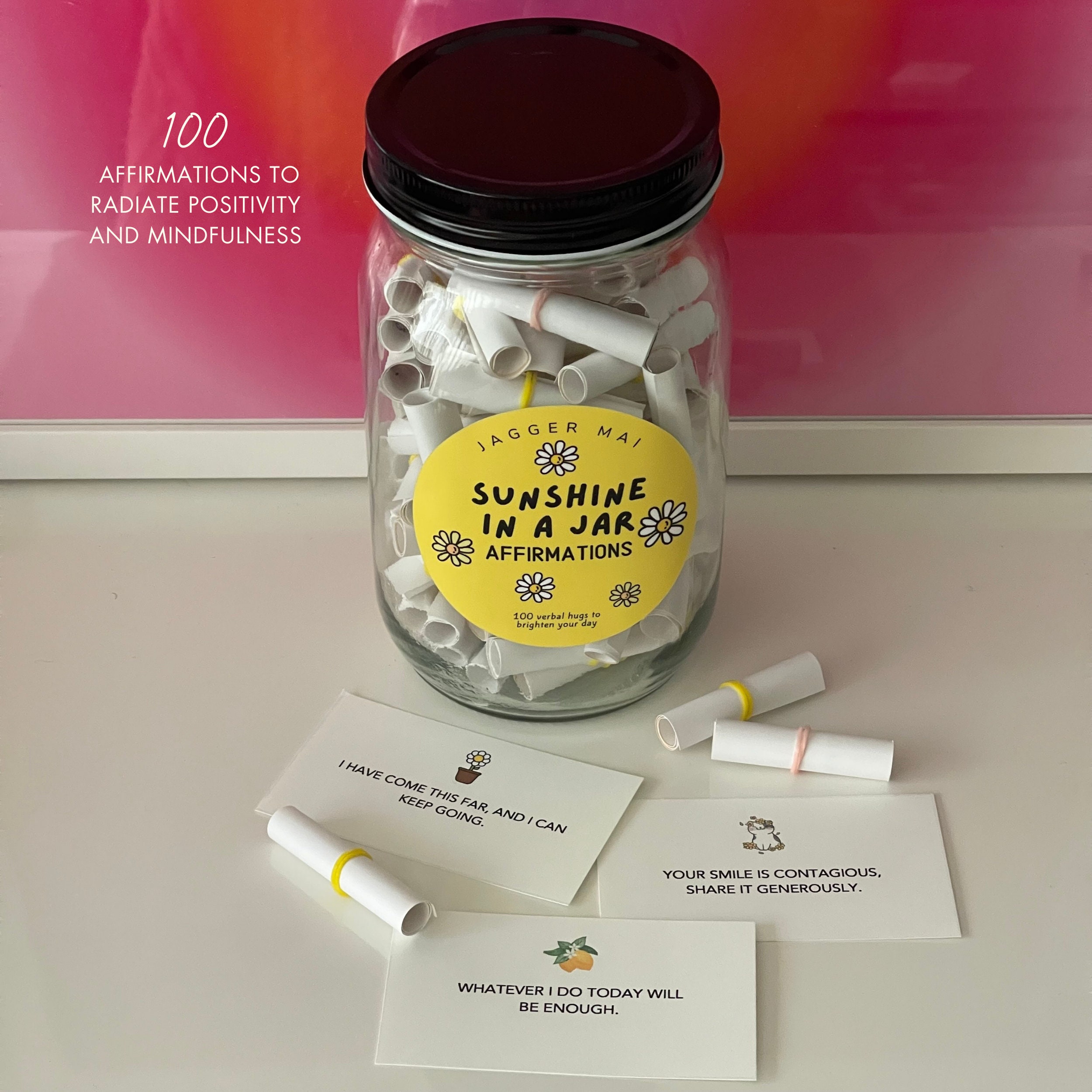 Affirmation Jar - 100 Positive Affirmations
