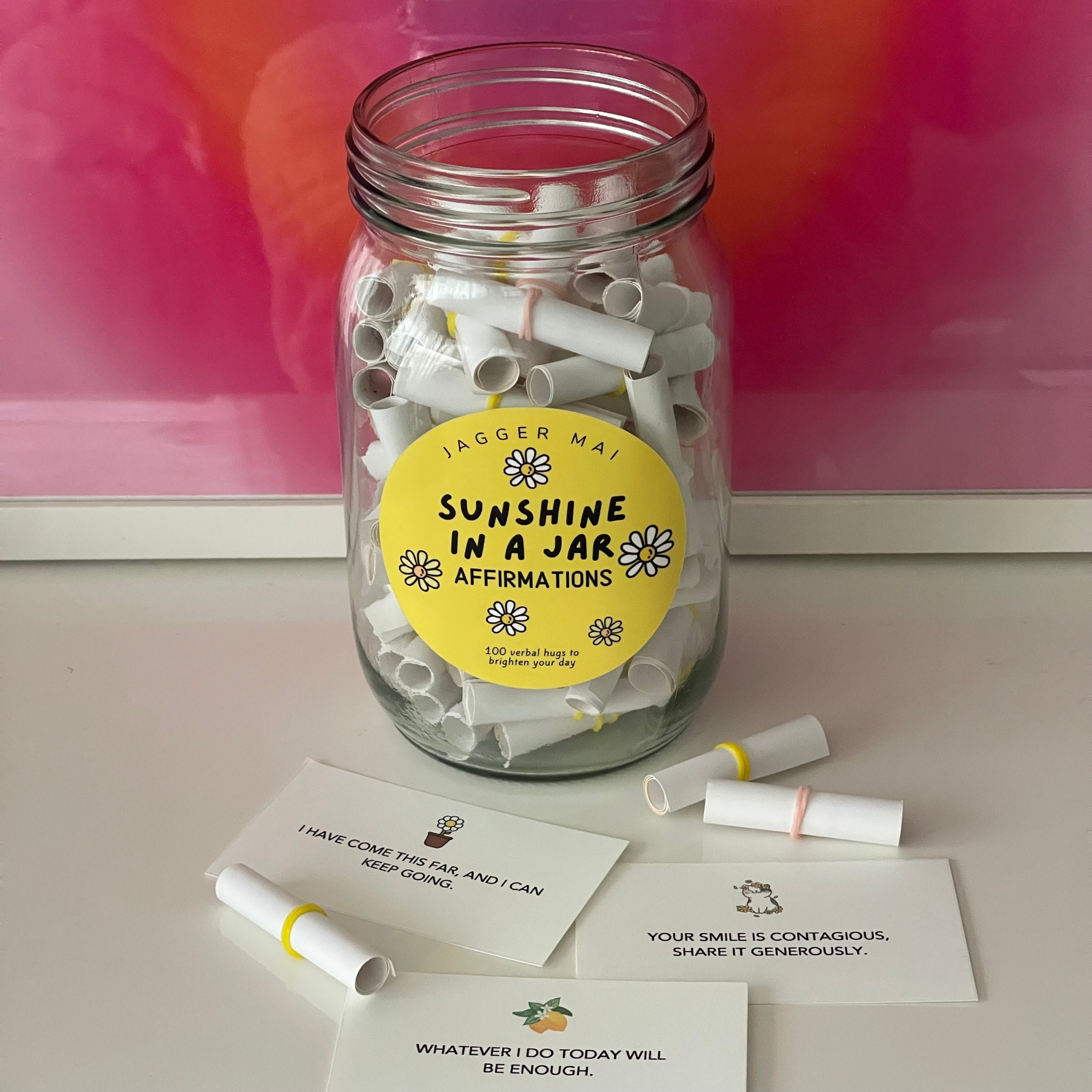 Affirmation Jar - 100 Positive Affirmations
