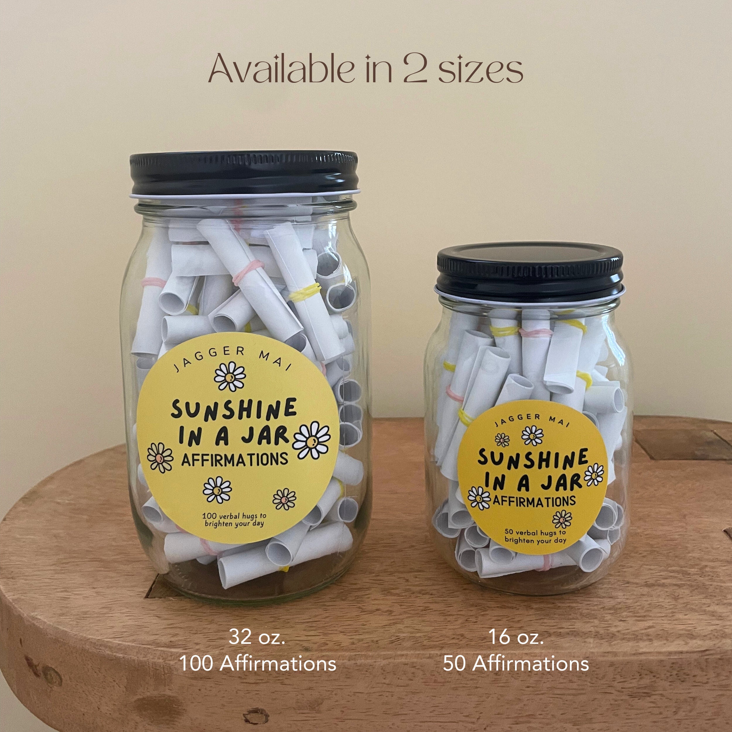 Affirmation Jar - 100 Positive Affirmations