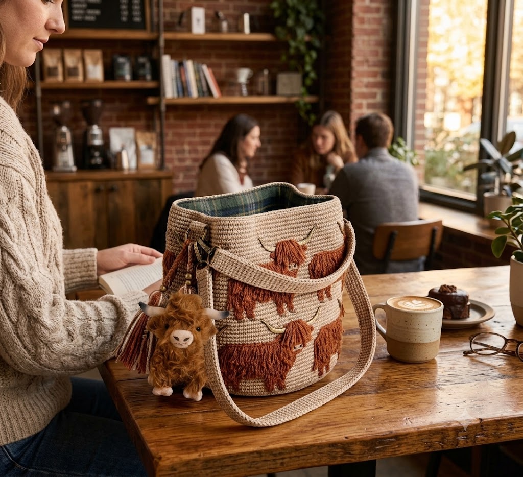 Handcrafted Crochet Highland Bag