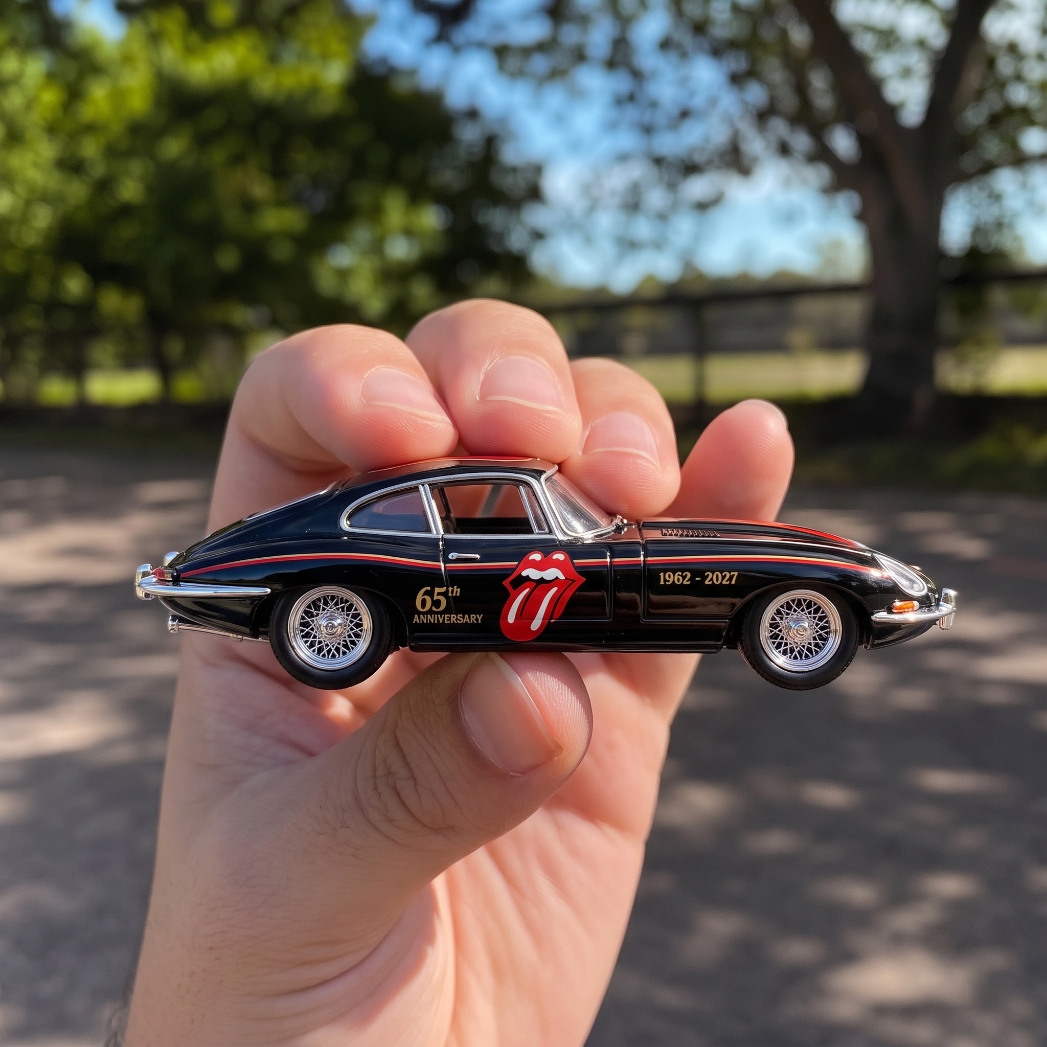 Rolling Stones 65th Anniversary Edition 1960 Jaguar E-Type Model Car