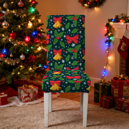 Elastic Christmas Kitchen Chair Covers