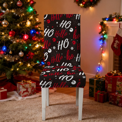 Elastic Christmas Kitchen Chair Covers
