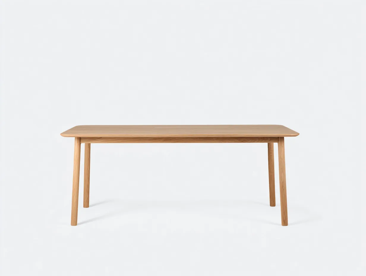 Table à manger en bois 180×90×75 cm - bois clair - salle à manger contemporaine-Lirozahaus