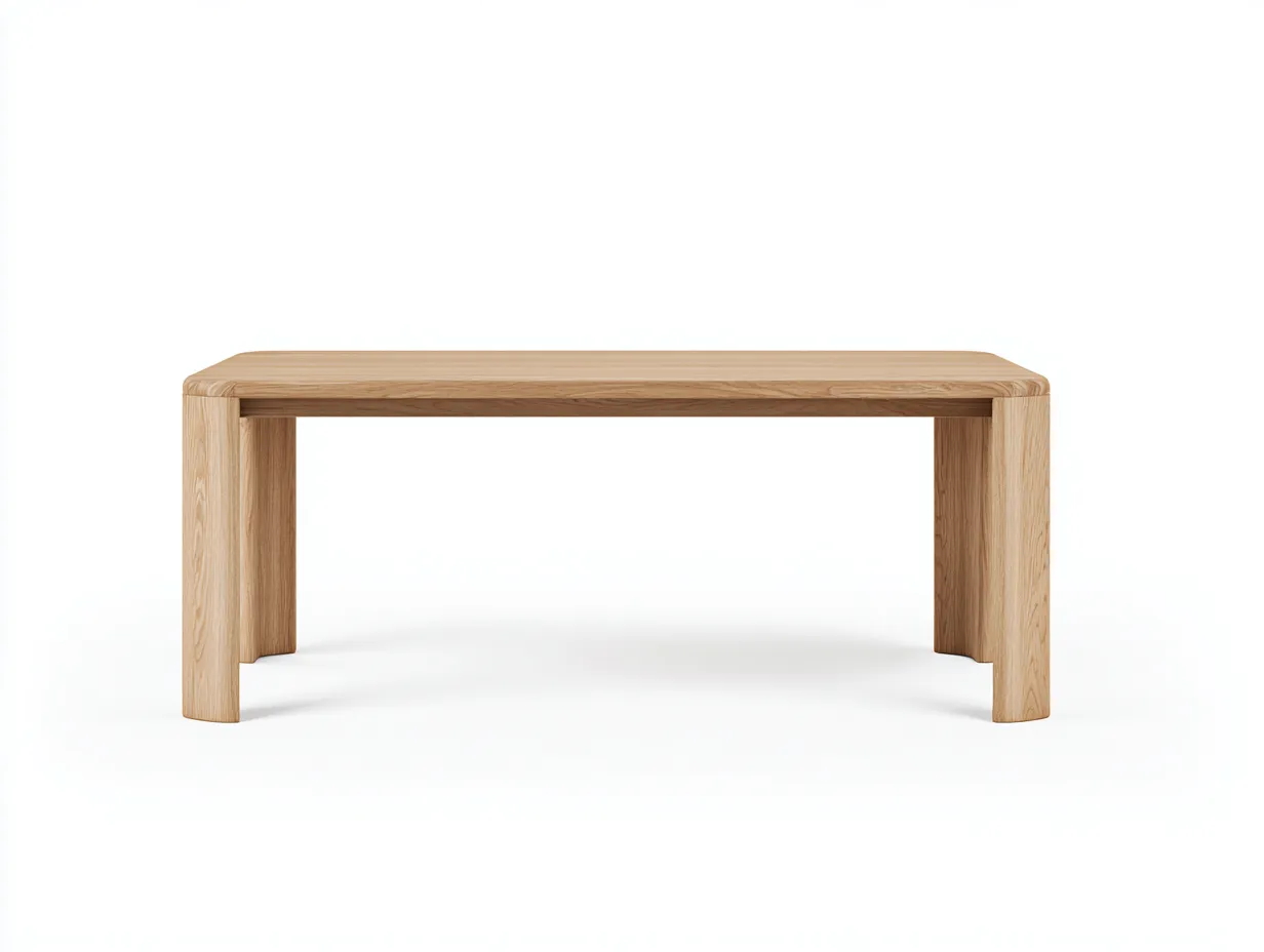 Table à manger 160×90×76 cm – bois clair – plateau rectangulaire style naturel-Lirozahaus
