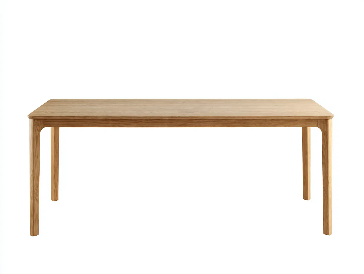 Table à manger 180×90×75 cm - bois chêne clair - design rectangulaire pour salle à manger-Lirozahaus