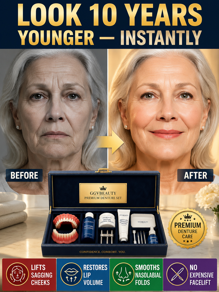 【Comfortable for All-Day Wear】Premium Full Denture Set