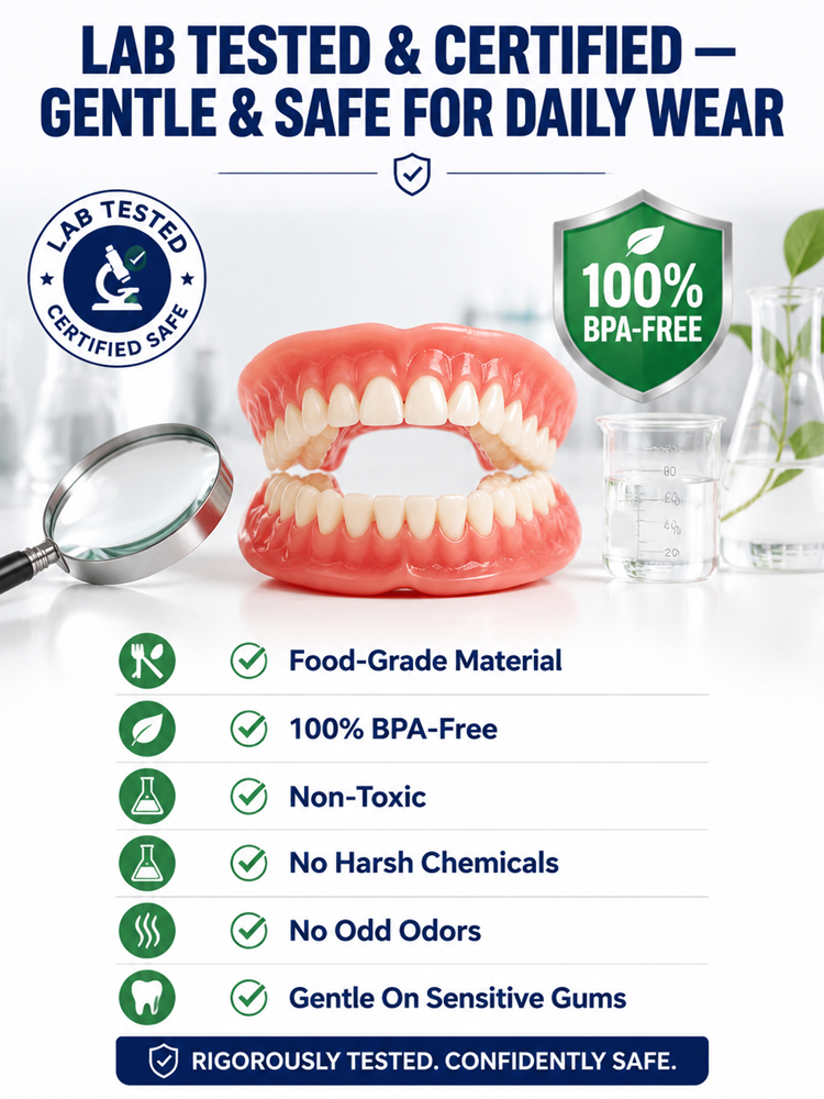 【Comfortable for All-Day Wear】Premium Full Denture Set