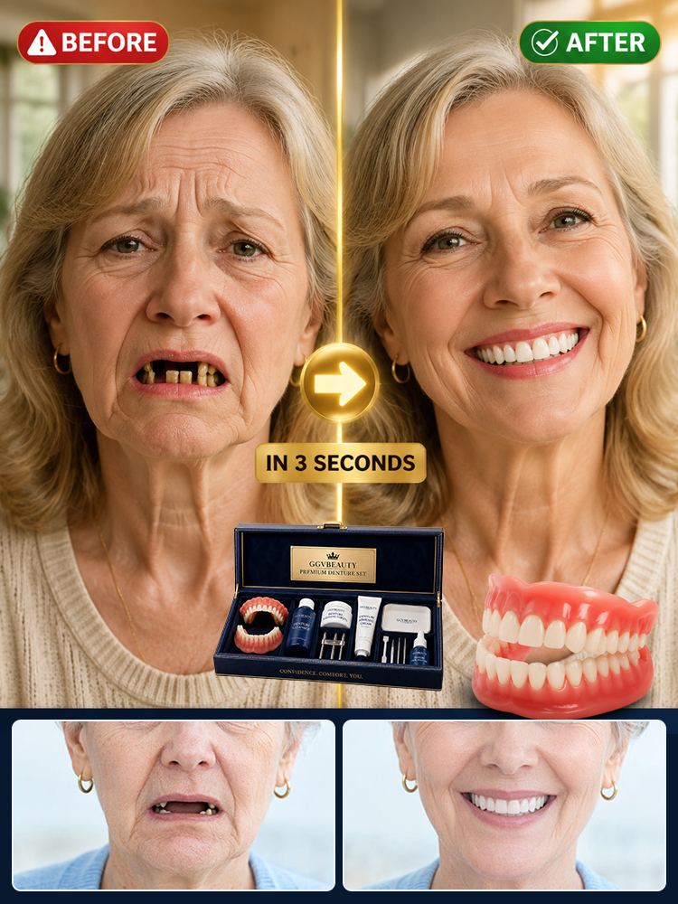 【Comfortable for All-Day Wear】Premium Full Denture Set