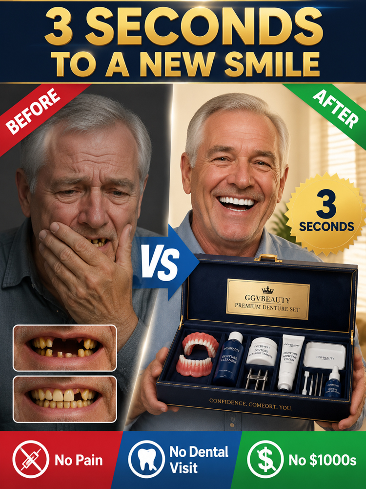 【Comfortable for All-Day Wear】Premium Full Denture Set