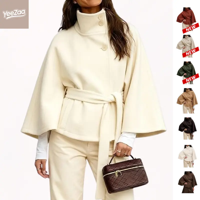 🧥 YeeZaa Women’s Wool Blend Poncho Pea Coat 🔥 BUY 3 FOR $19.99 | BEST VALUE: 3 FOR ONLY $19.99