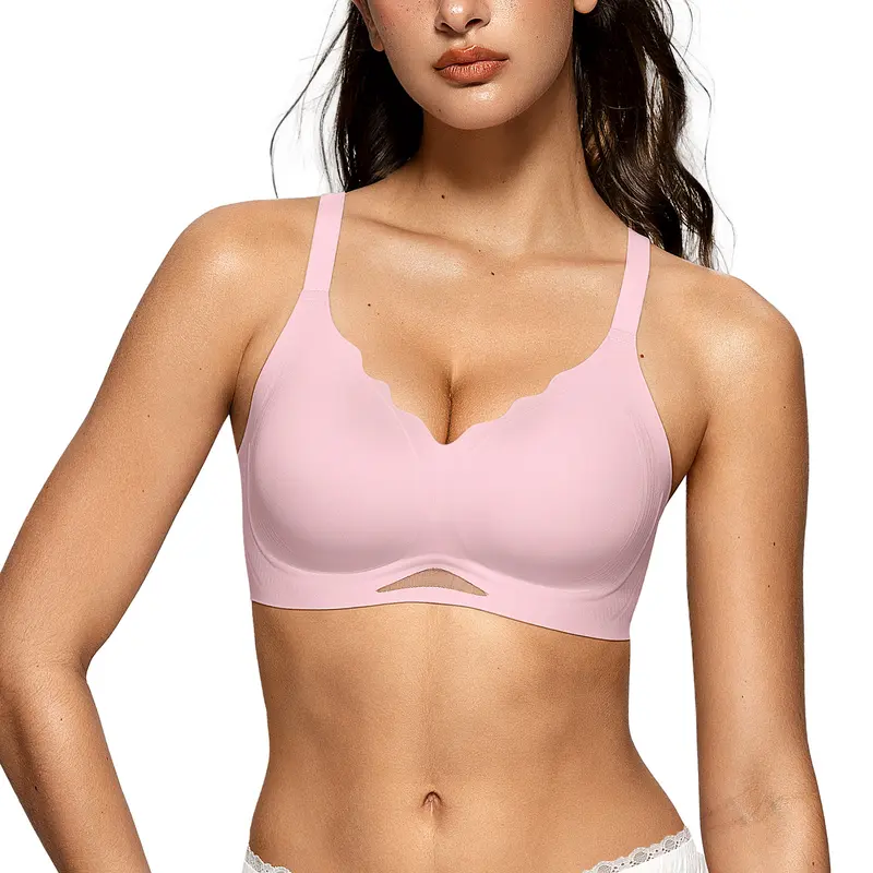 🔥 LIMITED-TIME SALE | 6 PCS ONLY $26.99! OEAK Women’s Seamless Wireless Push-Up Bra – Soft V-Neck, Wavy Neckline & Full Coverage for All-Day Comfort 💕