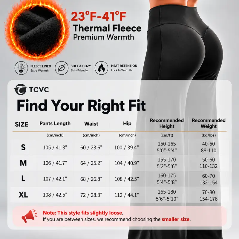 Women’s Fleece Lined Yoga Pants