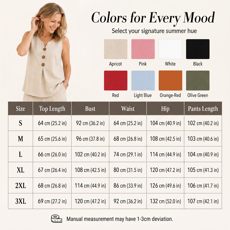 💗 Women’s Sleeveless Button Top & Loose Pants Set 🔥 BUY 8 FOR $29.90 | BEST VALUE: 8 FOR ONLY $29.90