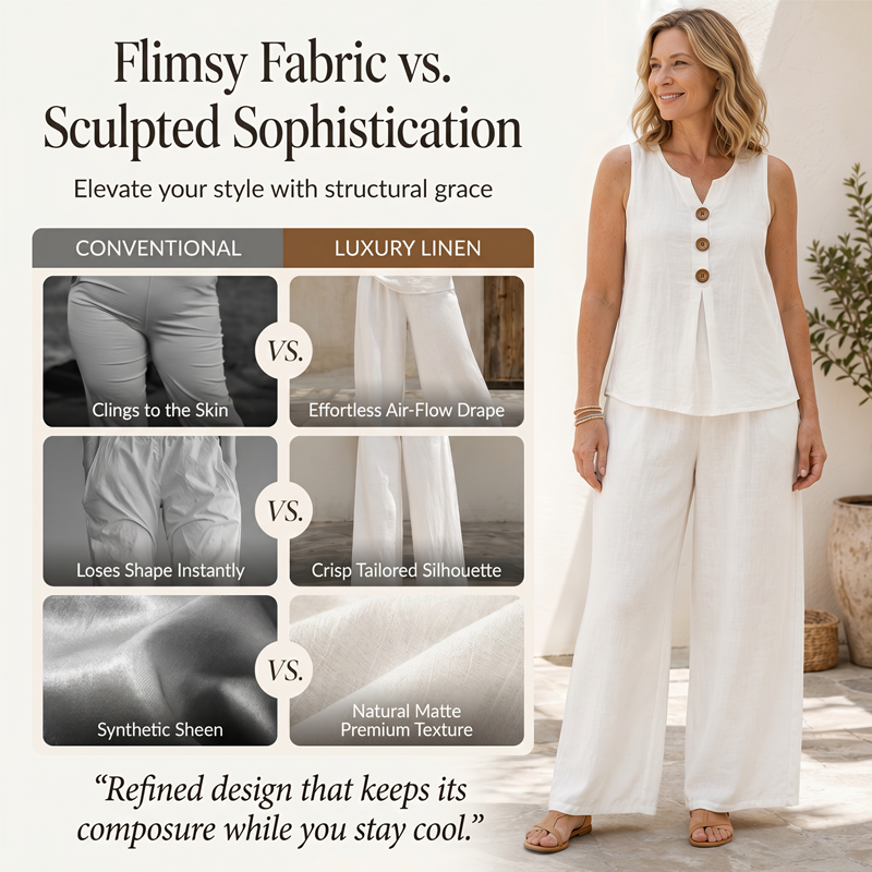 💗 Women’s Sleeveless Button Top & Loose Pants Set 🔥 BUY 8 FOR $29.90 | BEST VALUE: 8 FOR ONLY $29.90