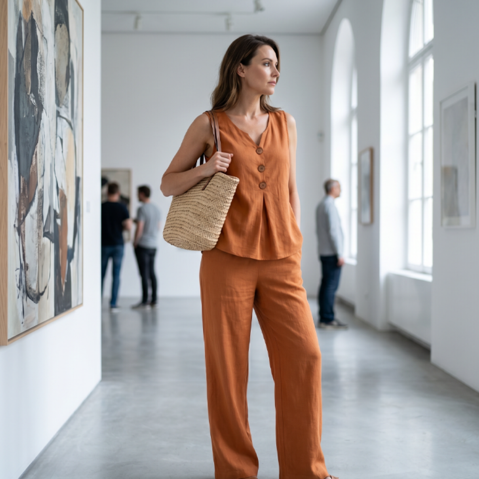💗 Women’s Sleeveless Button Top & Loose Pants Set 🔥 BUY 8 FOR $29.90 | BEST VALUE: 8 FOR ONLY $29.90