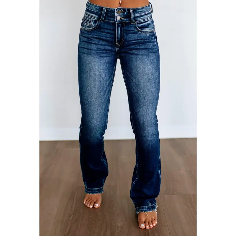  Jeans High Rise Bootcut Dark Wash Plus Size🔥 BUY 5 FOR $16.99 | BEST VALUE: 5 FOR ONLY $16.99