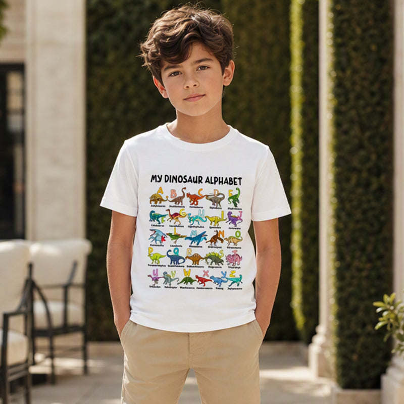 🔥🎁 New Arrival: Children’s Dinosaur & Letter Print T-Shirts 🔥 BUY 6 FOR $23.99 | BEST VALUE: 6 FOR ONLY $23.99