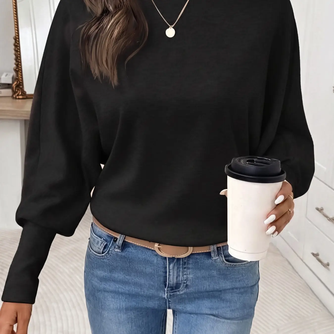Women's Casual Loose Fit Batwing Sleeve Round Neck T-Shirt 🔥BUY 6 FOR $24.99 | BEST VALUE: 6 FOR ONLY $24.99