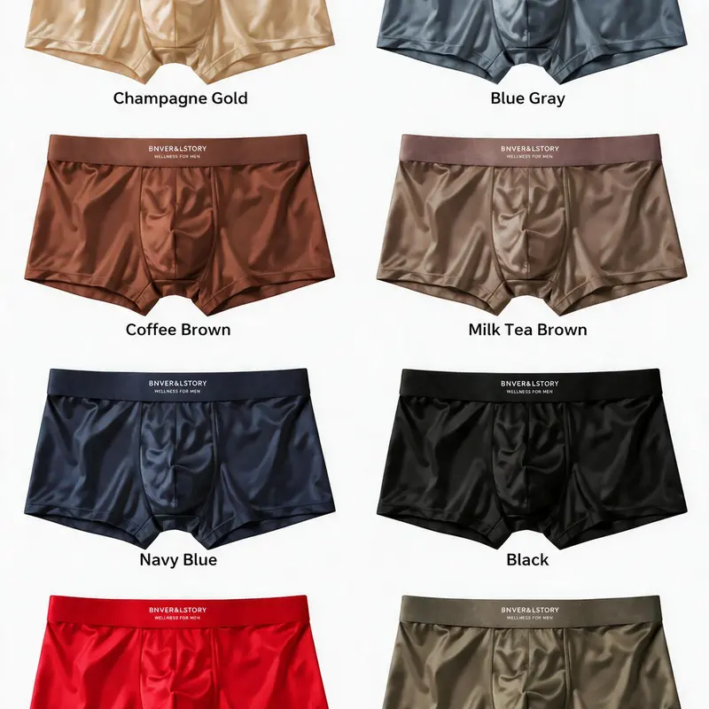 🎁Men's Satin Nylon Underwear Set 5-Pack🔥 Buy 5 for just $14.99 | Super Deal: 8 for only $18.99