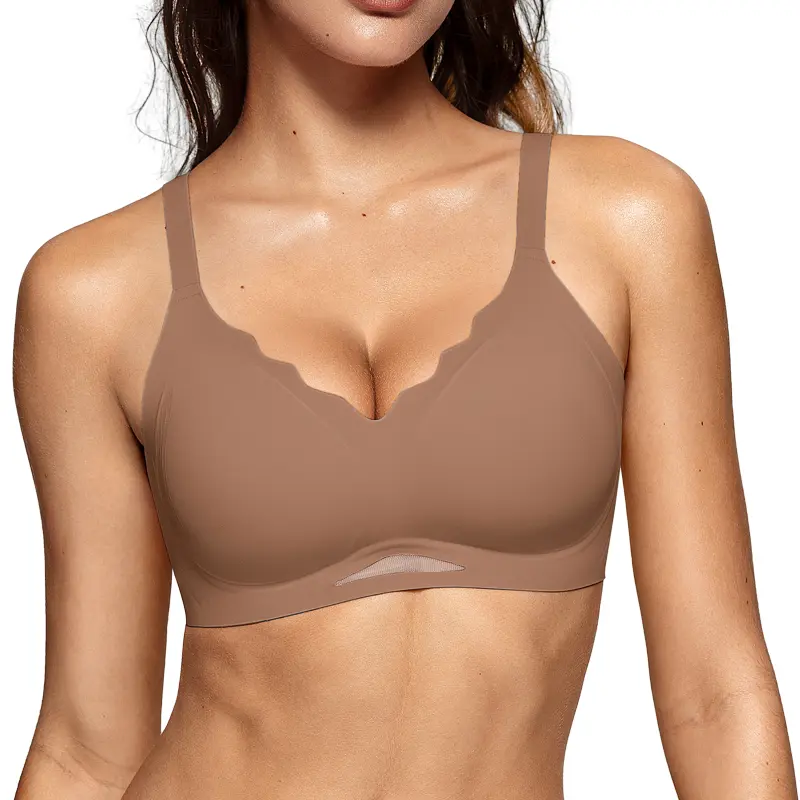 🔥 LIMITED-TIME SALE | 6 PCS ONLY $26.99! OEAK Women’s Seamless Wireless Push-Up Bra – Soft V-Neck, Wavy Neckline & Full Coverage for All-Day Comfort 💕