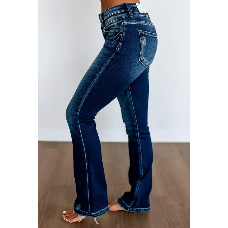  Jeans High Rise Bootcut Dark Wash Plus Size🔥 BUY 5 FOR $16.99 | BEST VALUE: 5 FOR ONLY $16.99