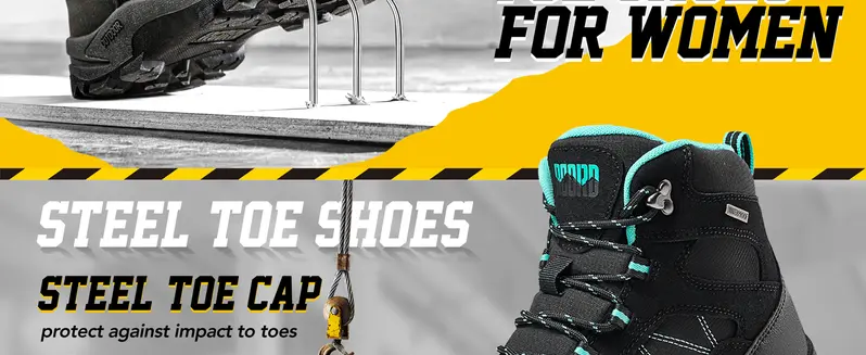 R CORD Steel Toe Boots for Women Waterproof Safety Work Boots Non-slip Composite Toe Boots for Women Steel Toe Shoes for Women Construction Boots Hiking Boots Womens
