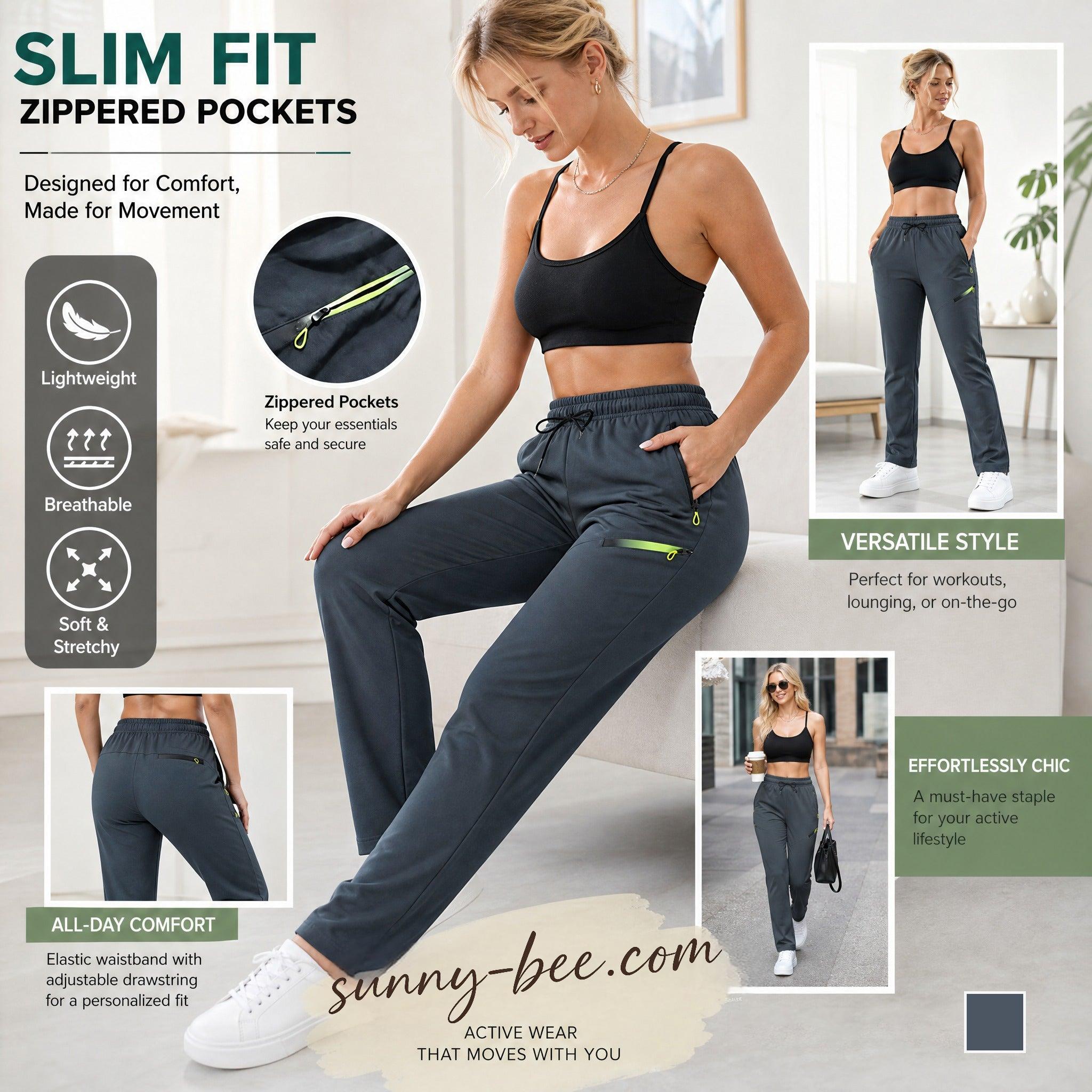 👖 Women’s Straight-Leg Cargo Trousers – Elastic Waist, 6-Pocket Casual Pants 🔥 BUY 4 FOR $15.99 | BEST VALUE: 4 FOR ONLY $15.99 ✨
