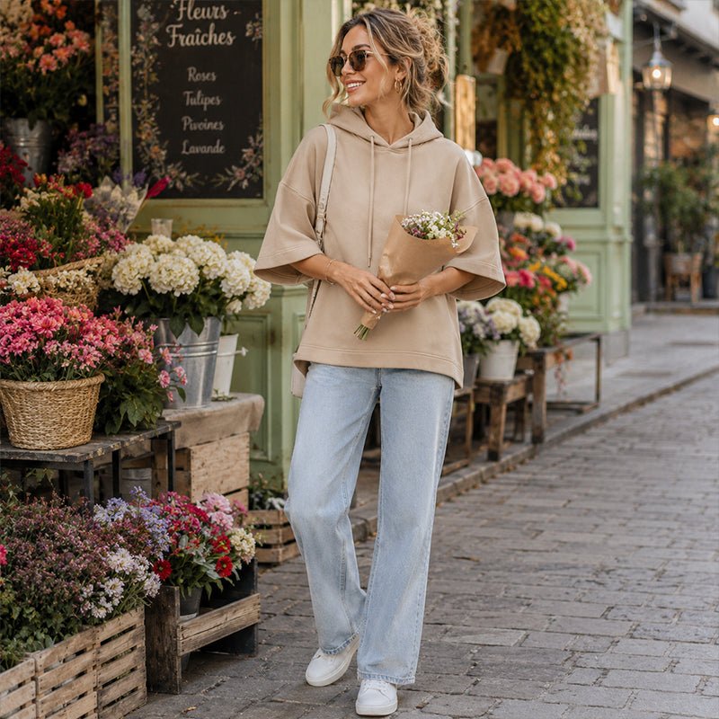 💃 Women’s Loose Fit Wide Sleeve Hoodie Casual Sweatshirt 🔥 BUY 6 FOR $23.99 | BEST VALUE: 6 FOR ONLY $23.99