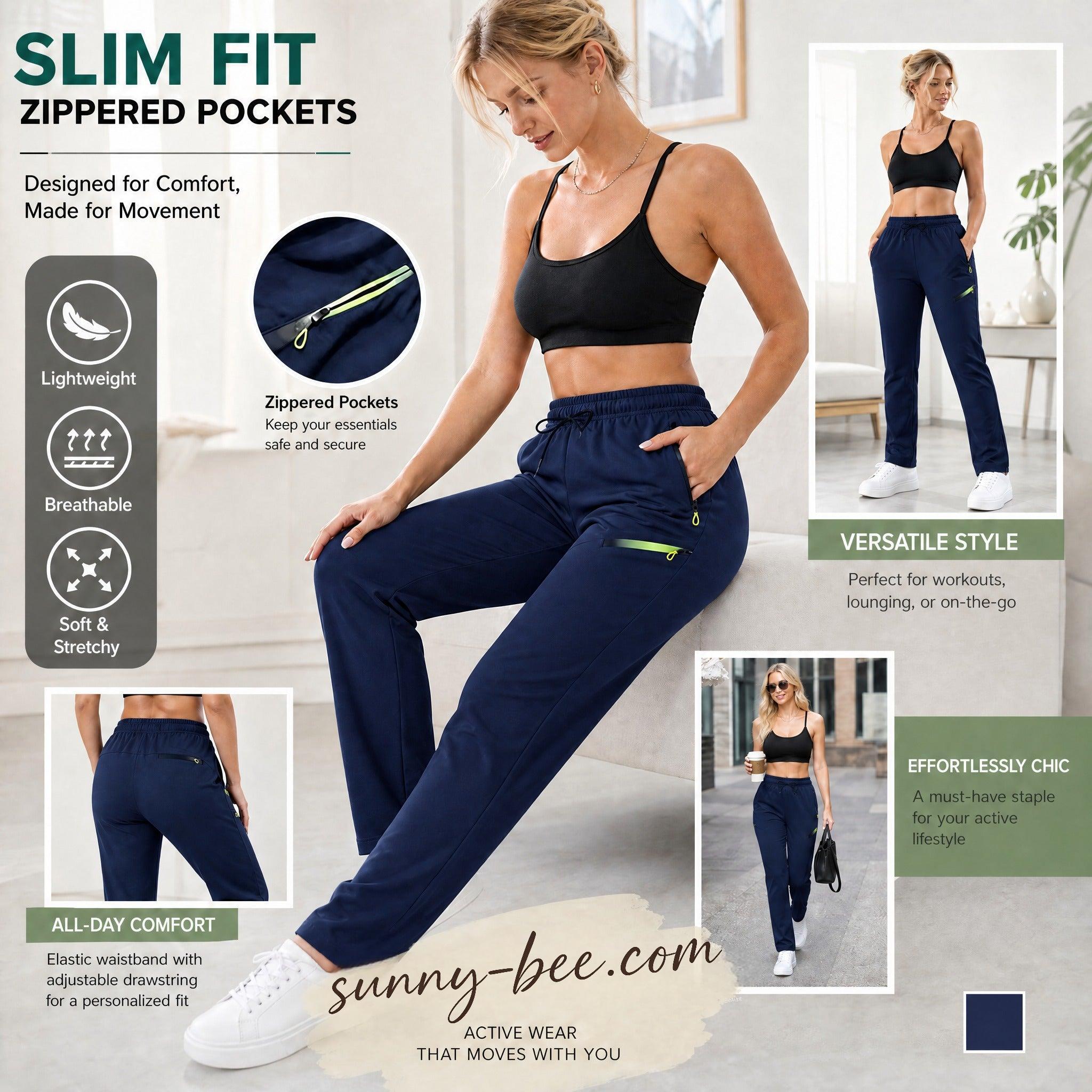 👖 Women’s Straight-Leg Cargo Trousers – Elastic Waist, 6-Pocket Casual Pants 🔥 BUY 4 FOR $15.99 | BEST VALUE: 4 FOR ONLY $15.99 ✨