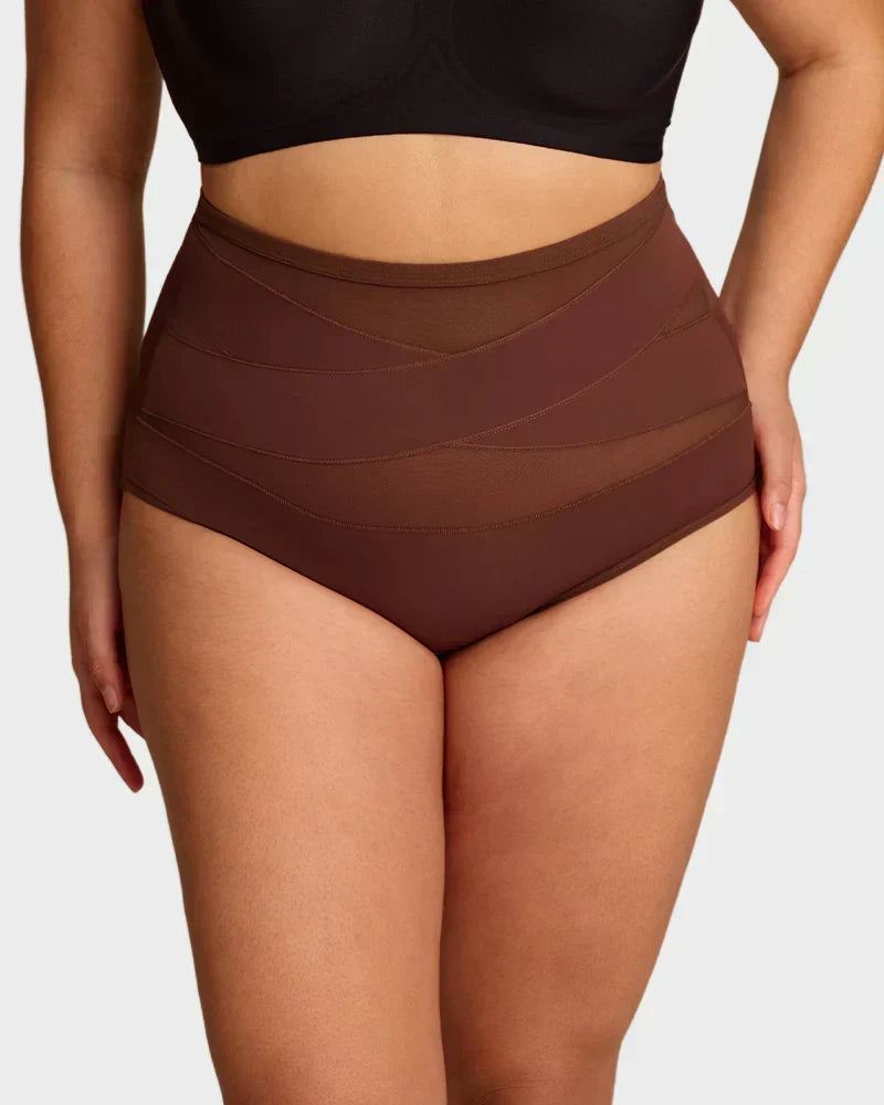 Plus-Size High-Waist Cross Tummy Control Panties 🔥 Buy 5 for just $23.99 | Super Deal: 5 for only $23.99