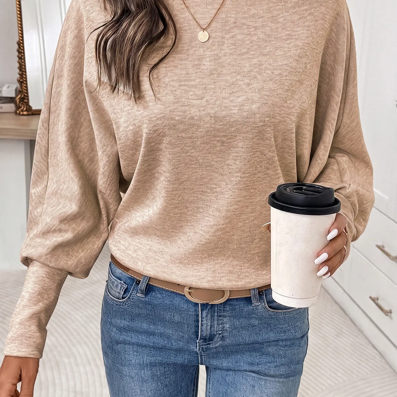 Women's Casual Loose Fit Batwing Sleeve Round Neck T-Shirt 🔥BUY 6 FOR $24.99 | BEST VALUE: 6 FOR ONLY $24.99