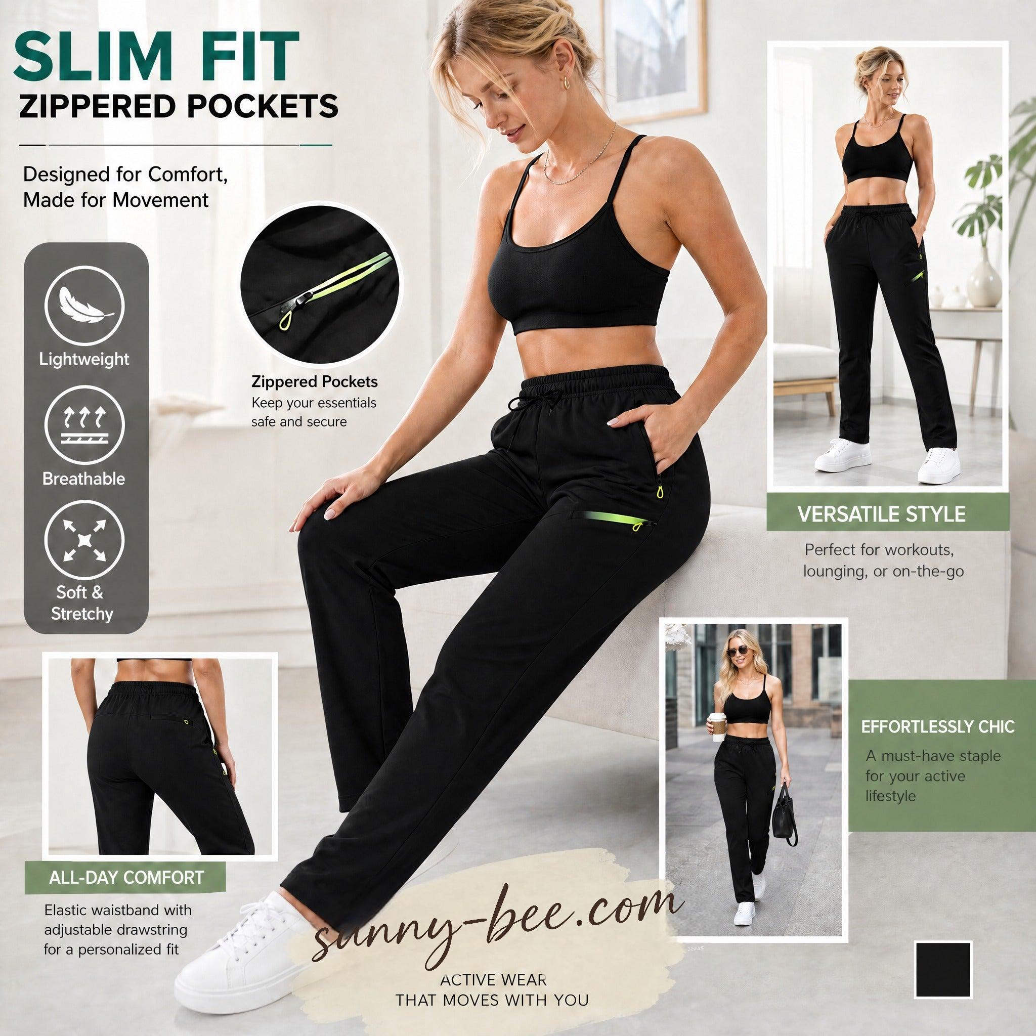 👖 Women’s Straight-Leg Cargo Trousers – Elastic Waist, 6-Pocket Casual Pants 🔥 BUY 4 FOR $15.99 | BEST VALUE: 4 FOR ONLY $15.99 ✨