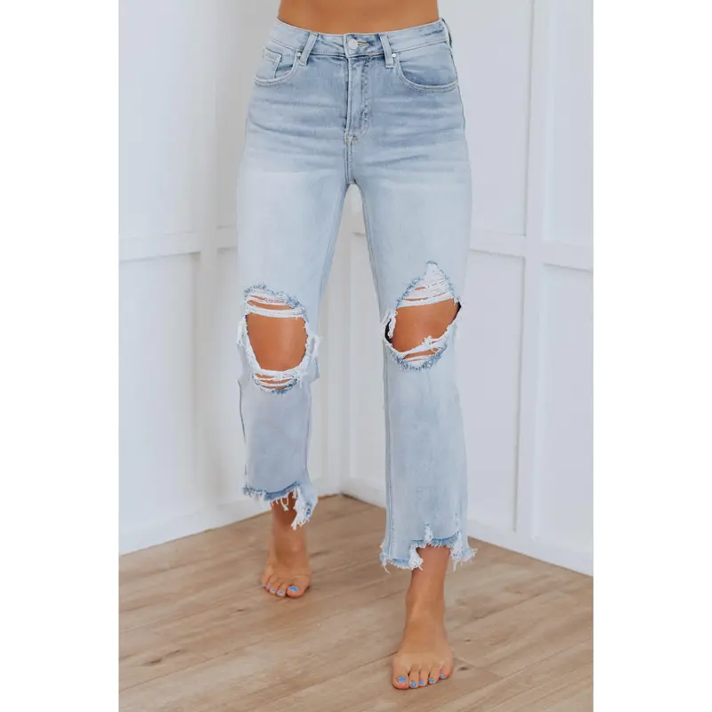  Jeans - Light Wash Women’s High Rise Straight Fit🔥 BUY 7 FOR $24.99 | BEST VALUE: 7 FOR ONLY $24.99