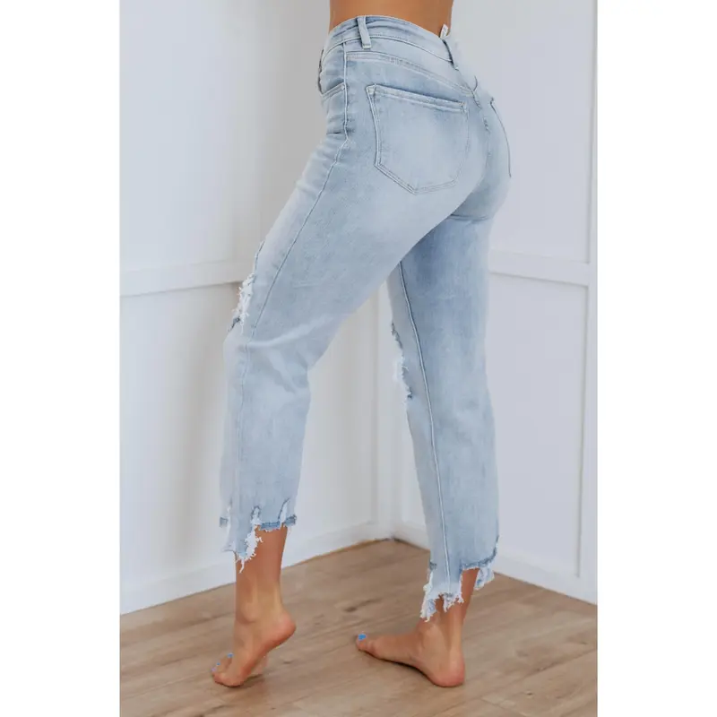  Jeans - Light Wash Women’s High Rise Straight Fit🔥 BUY 7 FOR $24.99 | BEST VALUE: 7 FOR ONLY $24.99