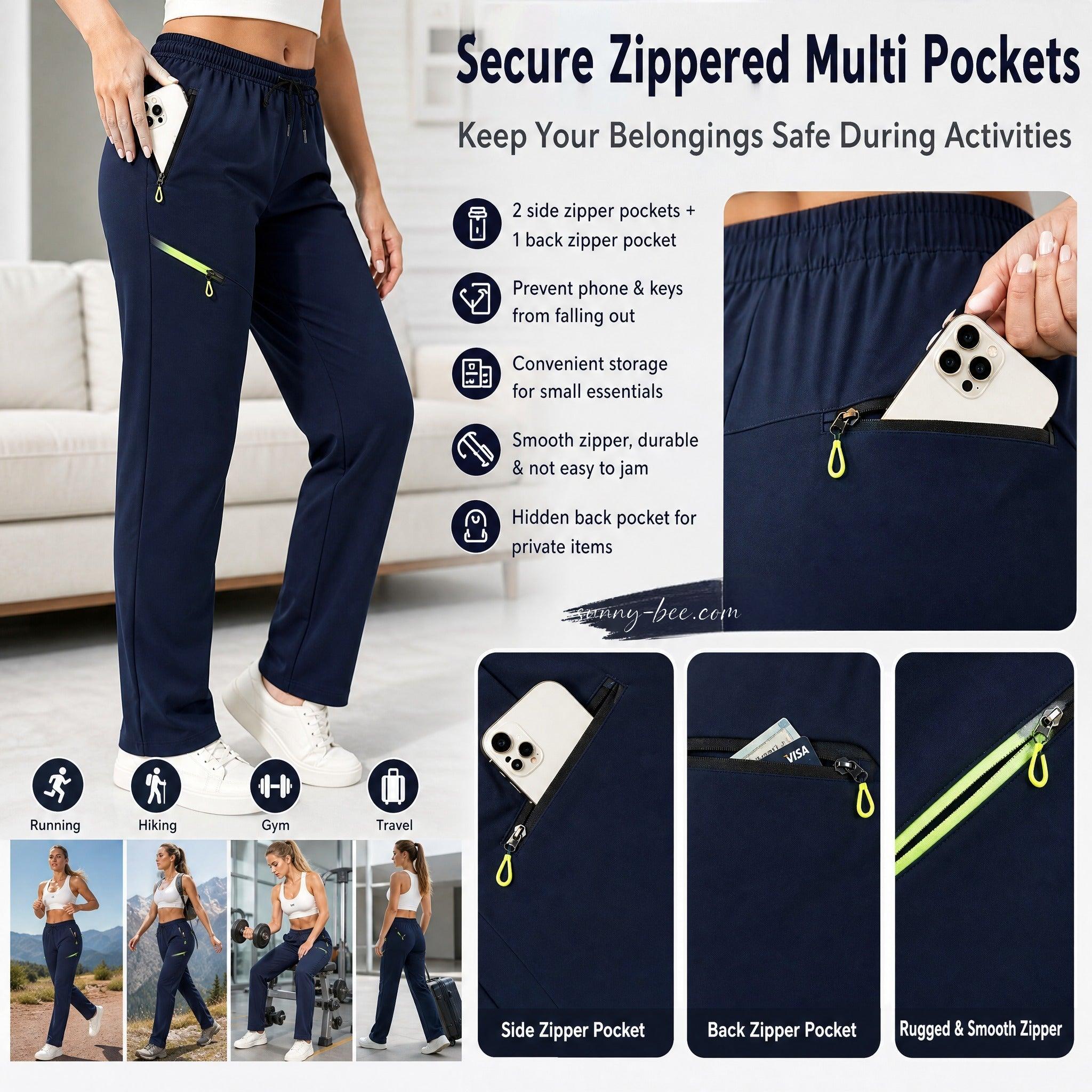 👖 Women’s Straight-Leg Cargo Trousers – Elastic Waist, 6-Pocket Casual Pants 🔥 BUY 4 FOR $15.99 | BEST VALUE: 4 FOR ONLY $15.99 ✨