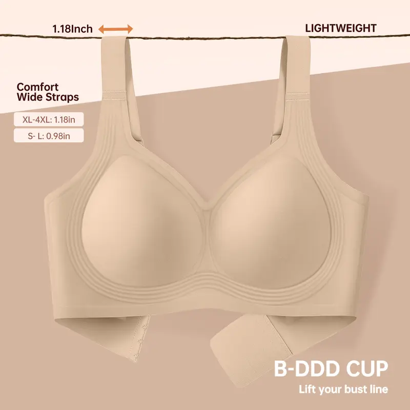 OEAK Seamless Wirefree Push Up Bra
