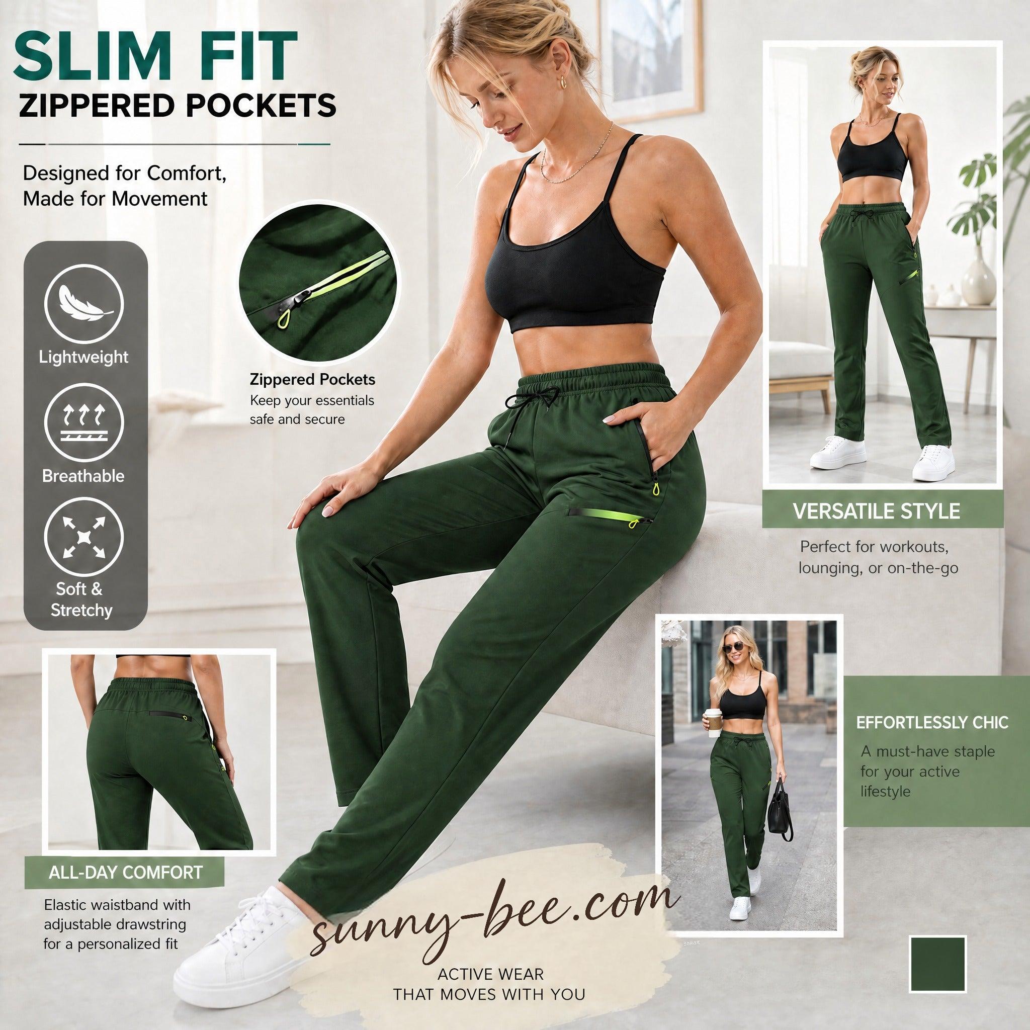 👖 Women’s Straight-Leg Cargo Trousers – Elastic Waist, 6-Pocket Casual Pants 🔥 BUY 4 FOR $15.99 | BEST VALUE: 4 FOR ONLY $15.99 ✨