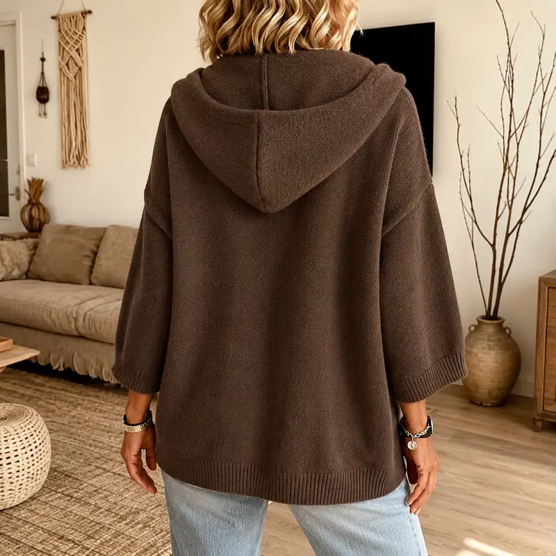 Hooded Open-Front Cardigan Women Cotton Blend 🔥 BUY 6 FOR $23.99 | BEST VALUE: 6 FOR ONLY $23.99