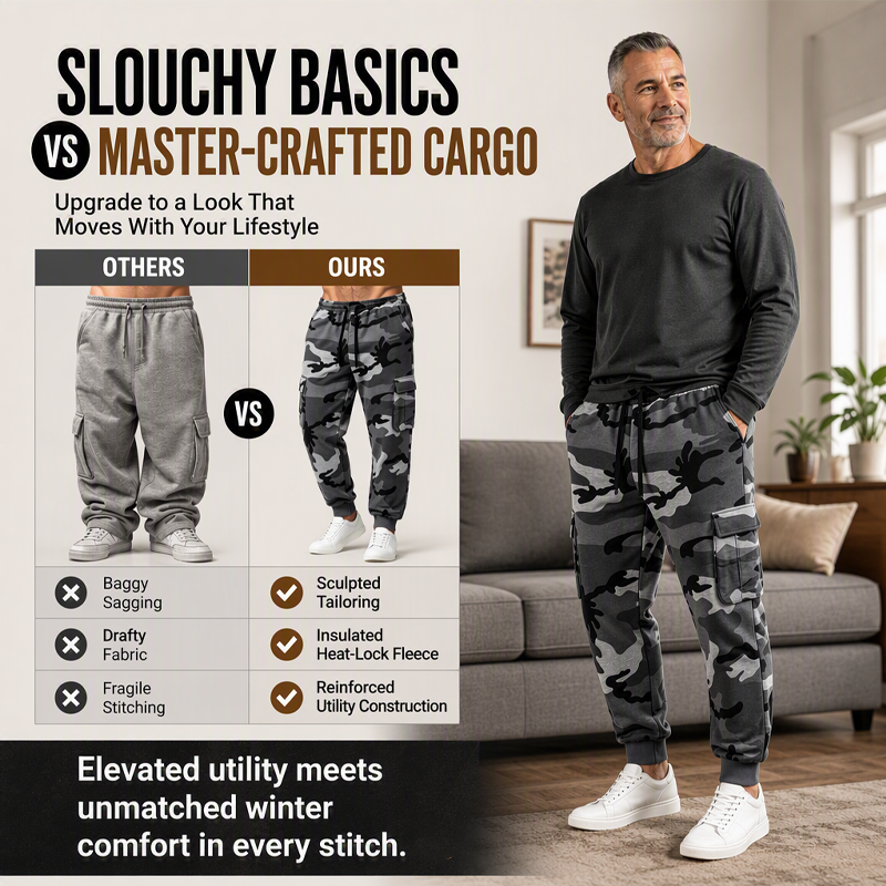👖 Men's Camouflage Drawstring Athletic Cargo Pants 🔥 BUY 4 FOR $19.99 | BEST VALUE: 4 FOR ONLY $19.99