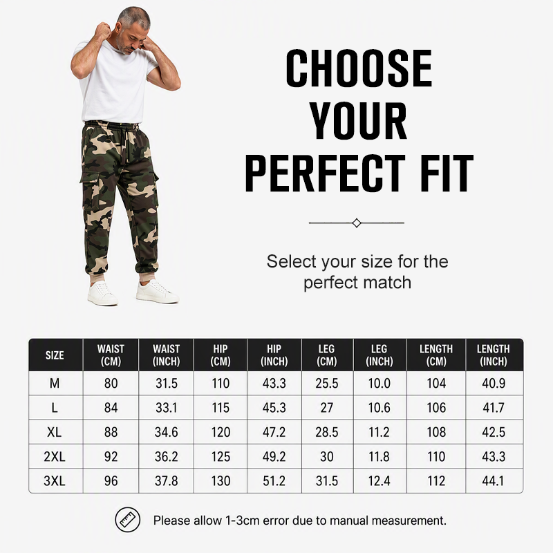 👖 Men's Camouflage Drawstring Athletic Cargo Pants 🔥 BUY 4 FOR $19.99 | BEST VALUE: 4 FOR ONLY $19.99