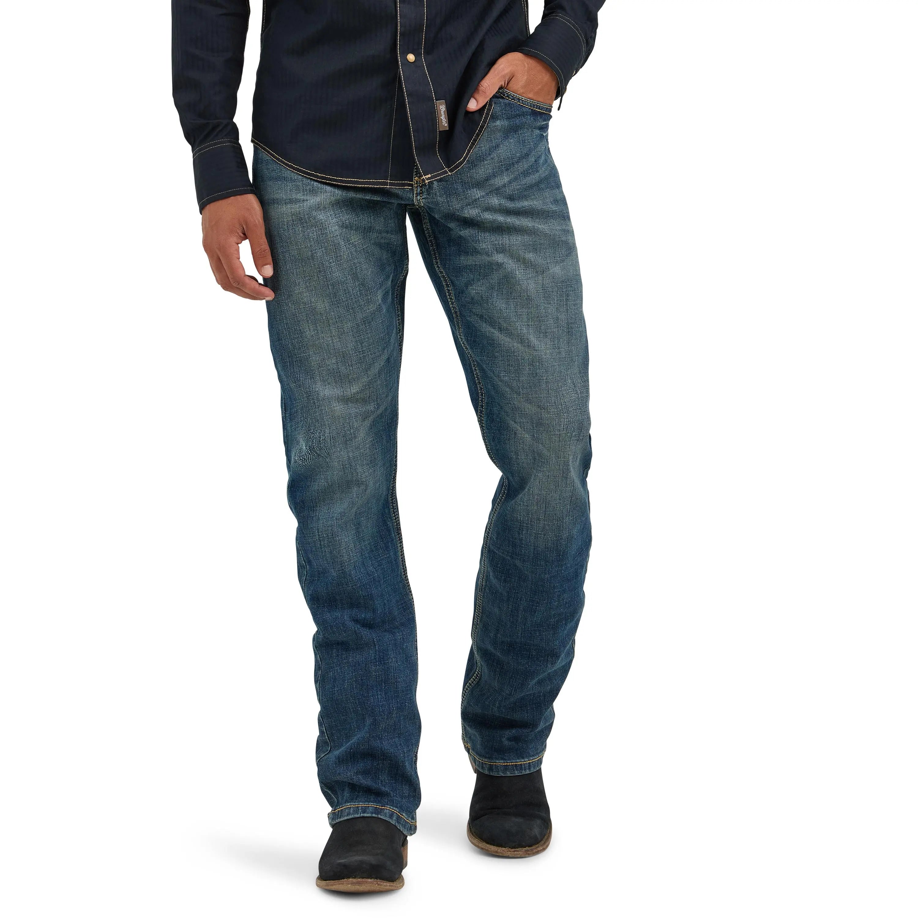 🔥 BESTSELLER | 6PCS $25.99 | Men's  Slim Fit Bootcut Jeans- Layton Classic Denim