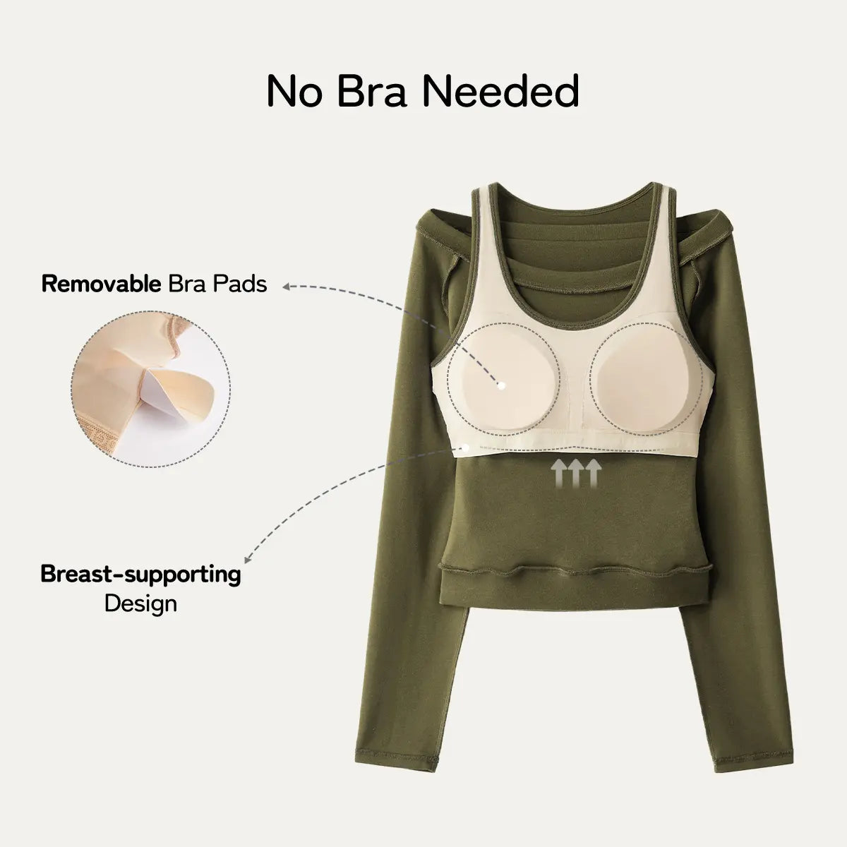 Women's lightweight heat tech long sleeve layering top