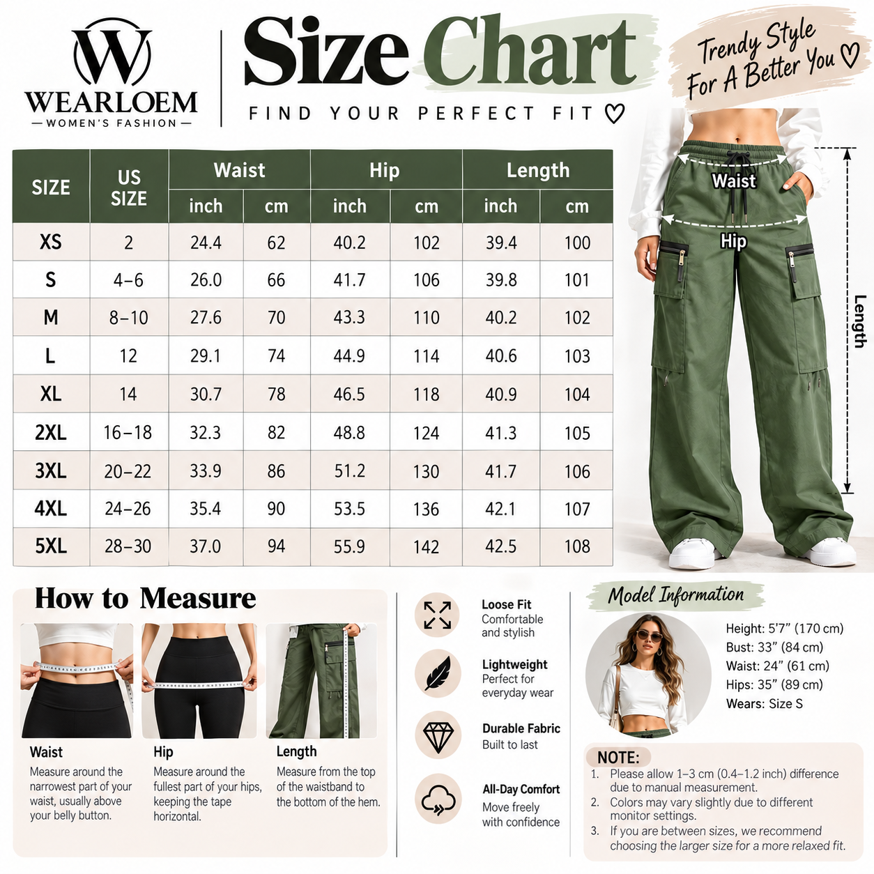 ⚡FINAL SALE 🔥Women’s lightweight loose cargo pants with multiple pockets