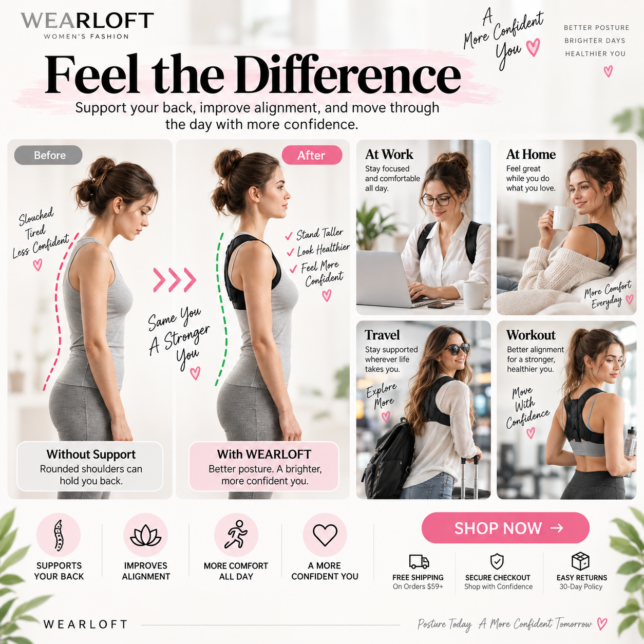 Stand Taller & Feel More Supported!