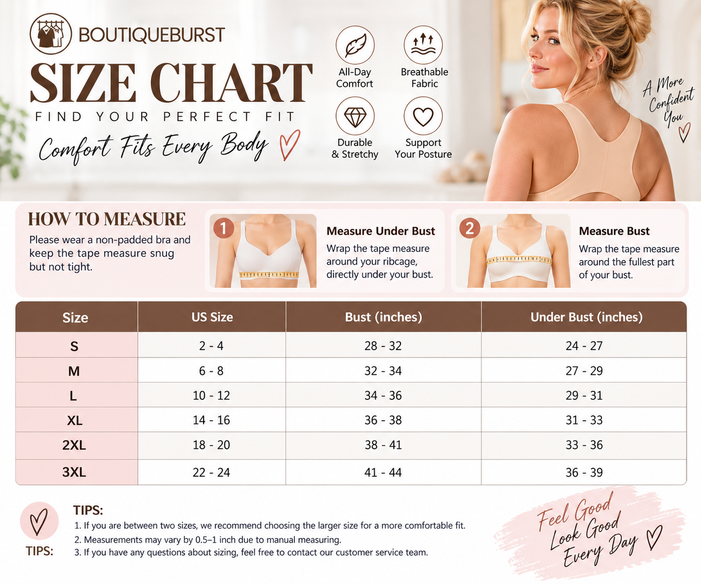 Soutien-gorge correcteur de posture