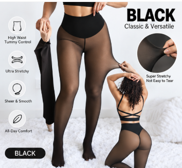 🥰LAST DAY SAEL 50% OFF!!⚡50K+ SOLD!❄️One-Seam Shaping Fleece Leggings✨✨Stay Warm.Look Snatched. 💕4